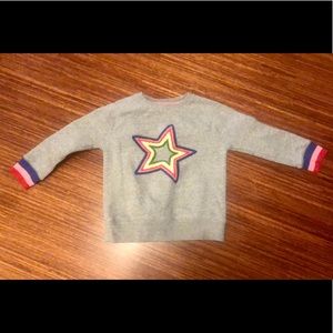 Mini Boden Rainbow Star Sweatshirt size 6-7 VGUC